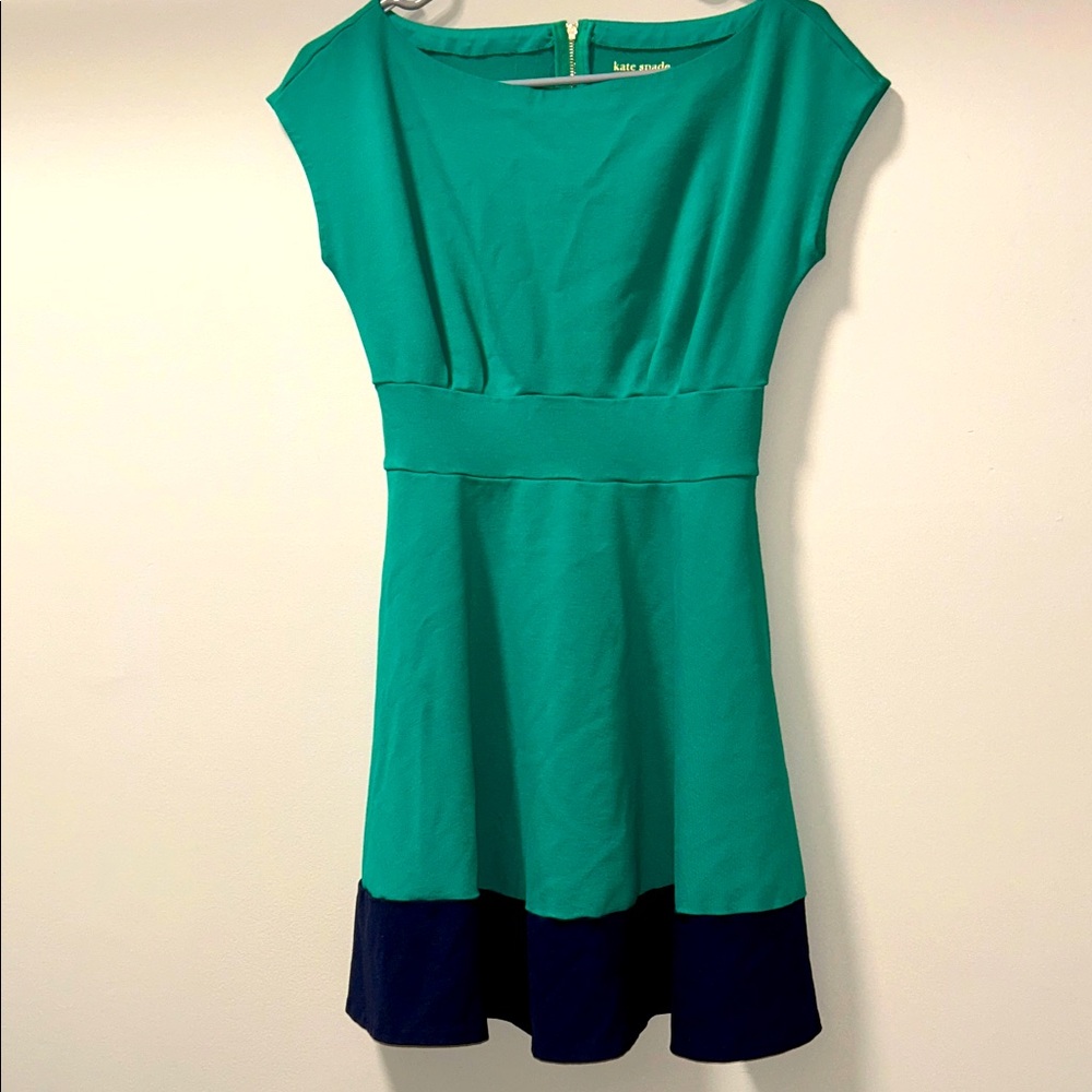 Kate Spade Fiorella Colorblock Ponte Dress with pockets Small